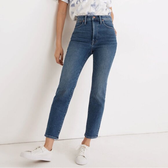 Madewell Denim - Madewell Perfect Vintage Jeans Women's 33 Blue Denim Stretch 90s Mom